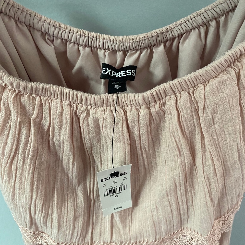 Express strapless dress